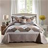 Travan, set di biancheria da letto da 3 pezzi, trapunta reversibile e federe, morbido, King size