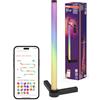 OSRAM SMART Lampada da tavolo intelligente e moderna per illuminazione indiretta con tecnologia WiFi, Magic RGB, dimmerabile, nero, alluminio, sorgente luminosa non sostituibile