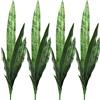 Beebel 4 piante artificiali Sansevieria da 76,2 cm, pianta di serpente in plastica, perfetta pianta di agave finta per casa, ufficio, decorazione interna ed esterna