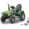 JAMARA 460276 - Power Drag 12V Ride-On Trattore con Suoni