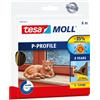 tesamoll P-Profile Seal - Gomma Sigillante per l'Isolamento degli Spazi tra Porte e Finestre - Marrone - 6 m x 9 mm x 5,5 mm