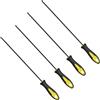 Eruceky 4PC 5,5 mm Lima per Motosega, Affila Catene Motosega con Impugnatura, Lime per Affilatura Motosega, Adatte per Motosega, Motosega