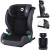 Lionelo IGO Seggiolino Auto Adattabile i-Size ISOFIX per Bambini 100-150cm Conforme all'Ultimo Standard R129 Sicurezza Tri-Guard, Cresce Insieme al Tuo Bambino con 13 Regolazioni, Comodo