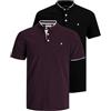 JACK & JONES JJEPAULOS MAO POLO SS NOOS, Polo, Uomo, Blu (Bright Cobalt), L