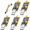 QIQIAZI UART-TTL USB Adattatore con Convertitore CH340G, 3.3V / 5V UART-TTL USB Adattatore con Cavo Jumper compatibile con Arduino(5PCS)