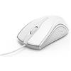 Hama - Mouse con cavo (mouse con 3 tasti per PC, laptop e notebook, adatto per destrimani e mancini, 1000 dpi, sistema operativo: Windows 10/8/7/Vista/XP, MAC OS 10.10 o superiore) bianco