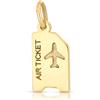 Gioielleria Lucchese Oro Ciondolo Biglietto Aereo Oro Giallo GL102339