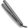 BaByliss Titanium Shine Piastra Capelli - Tecnologia in Titanio-Ceramica a Scorrimento Morbido, 5 Impostazioni di Calore 150-230°C, Uso Internazionale, Argento, ST620E