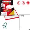 MARKIN Etichetta adesiva C/503 bianca extra forte 100fg A4 21x29,7cm (1et/fg) Markin X210C503SP