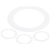 METALLIXITY Portafaretto da Incasso per 5 Luci da Incasso, ID 4 x OD 5,5, 4pz Illuminazione ad Incasso Copertura Anello Metallico per Apparecchi Soffitto Parete Illuminazione LED, Bianco