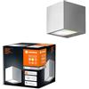 LEDVANCE Apparecchio intelligente da giardino LED: per parete, SMART+ BRICK MULTICOLOR / 14 W, 220…240 V, Warm White, 3000 K, materiale del corpo: aluminum/steel, IP44