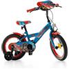 MONROAD Bicicletta Bambino T-Rex Blu12 Pollici con Rotelline Stabilizzatrici