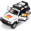 BGHSCA Auto giocattolo compatibile con 1:24 Land Cruiser LC80 modellino auto Pull Back Diecast, auto da collezione con suoni e luci per bambini, ragazzi, ragazze e adulti, regalo bianco