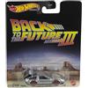 Hot Wheels Die Cast Modellino Back TO The Future De Lorean 1955 Versione da Rotaie da Ritorno al Futuro Scala 1:64 7cm Premium Real Riders