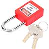 Cyrank Lucchetti di Lockout Tagout, Serrature di Sicurezza Loto da 38 Mm Lucchetti di Lockout LOTO con Chiavi Diverse Per Stazioni E Dispositivi di Lockout Tagout(Rosso)