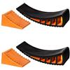CARMTEK Camper Leveler Kit - Curved RV Levelers with Camper Wheel Chocks for Travel Trailers | Faster Camper Leveling Than RV Leveling Blocks (2 Pack)