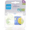 BAMED BABY ITALIA Srl MAM NIGHT 6+MESI SILICON SETA SUCCHIETTO SILICONE ORTODONTICO 2PZ