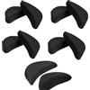 Bessy Shop 5 Paia di Solette in Spugna Morbida Regolabili per Scarpe, Inserzioni per Scarpe Grandi, Antiscivolo e Traspiranti, Adatte per Tacchi, Stivali e Scarpe da Ginnastica, Unisex, Nero