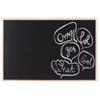 Bi-Office Lavagna Nera Per Gesso, Lavagnetta Promemoria A Gessetti, Con Cornice In Legno Pino, 585 x 385 mm, (PM38010115)