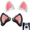JFangZHZH Orecchie Gatto per Casco Moto,4 Pezzi Casco Moto Decorativo Ornamento,Decorazioni Adesive Carine per Accessori Personalizzati,Stile Gatto per Motocross ed Estetica Moto