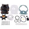 Qiilu Accessori per la riparazione della pompa acqua Kit girante per la riparazione della pompa dell'acqua Per motori fuoribordo Johnson Evinrude 20/25/30 / 35hp 393630
