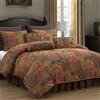 Chezmoi Collection Amelia - Set di biancheria da letto in tessuto jacquard con motivo floreale, 9 pezzi, multicolore