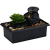 Arti Casa Fontana per Ambiente - Ornamento d'Acqua a Batteria - Include Illuminazione LED - 10,5 x 17,5 x 12 cm