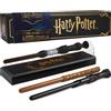 Harry Potter Levitazione Penna Bacchetta, 3 Pacco Magico Inchiostro Nero Penna a Sfera con Supporto Magnetico, Dumbledore Hermione Regalo Hogwarts (Multi 3 Pz)