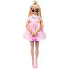 Barbie - Bambola Deluxe Style n.3, con capelli biondi in uno chignon e abito Barbiecore rosa pastello, accessori come fiocco oversize e calze a rete inclusi, giocattolo per bambini, 4+ anni, HYV27