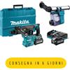 Makita HR008GM202 - Tassellatore 40VMAX 30mm 3.9J SDS-PLUS - FORNITO CON BATTERIE E CARICABATTERIE