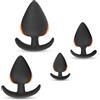 BDSMYEE 4 Pezzi Anal Butt Plug in Silicone, Plug Anale-Dilatatore Sex Toys Plug Anali per Donne Uomini, Set di Giocattoli Sessuali Anali per Adulti