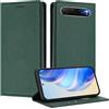 MOJIA Cover per ZTE Nubia Air, [Forte Chiusura Magnetica] Case Portafoglio in Pelle PU Premium, Custodia a Libro per Telefono con Porta Carte. Verde