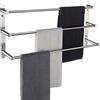 KOKOSIRI, barre per asciugamani da bagno, in acciaio inox, a 3 livelli, scaletta per asciugamani da parete, in nichel spazzolato, B5002BR