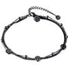 Vickwood Cavigliera/bracciale da donna con design dell'albero della vita in oro, argento o oro rosa 18 carati, resistente all'acqua, gioielli in acciaio inossidabile, 22cm bis 27cm, Acciaio