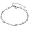 VICKWOOD cavigliera/bracciale da donna con motivo dell'albero della vita in oro, argento o oro rosa Placcatura in oro 18 carati Gioielli impermeabili in acciaio inossidabile da donna (F.Ketten_Silber)