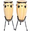 GEWA Pure Gewa Congas Club Salsa Natural 10" e 11" con Supporti