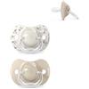Suavinex, Ciuccio Birdies, 0-6 Mesi, 2 pezzi, Beige