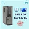 Dell PC DESKTOP DELL 7010 SFF INTEL I7 RAM 8GB SSD 512GB WIN 11 PRO RICONDIZIONATO
