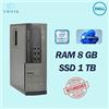 Dell PC DESKTOP DELL 7010 SFF INTEL I7 RAM 8GB SSD 1TB WINDOWS 11 PRO RICONDIZIONATO