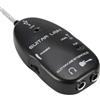 ZJchao Interfaccia Audio USB, Adattatore per Cavi per Chitarra Interfaccia USB con Audio il Computer il Computer PC (BLACK)