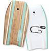 THURSO SURF Quill - Bodyboard da 106,7 cm, leggero, resistente, con nucleo in EPS IXPE, fondo liscio in HDPE, corda in FRP, coda a mezzaluna, rete in plastica a doppio canale con doppio guinzaglio