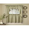 Sweet Home Collection Coppia di tende Swag, salvia, 5,1 cm di larghezza x 22,9 cm di lunghezza (confezione da 1)
