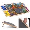 Lavievert Puzzle girevole da 1000 pezzi con 4 cassetti di scorrimento, tavolo puzzle ribaltabile con copertura, altopiano puzzle in legno con tavolo antiscivolo per adulti
