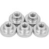 Omabeta GB806 Dado zigrinato alto tipo Dado zigrinato in acciaio al carbonio Maniglia zigrinata M3 M4 M5 M6 M8 M10(M6（5pcs）)