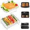 BYKITCHEN Set di 2 supporti Air Fryer Ninja FlexDrawer AF500UK | Per 10,4L doppio cassetto, con cinque kebab kebab e griglia di cottura, accessori air fryer Ninja