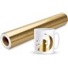 Prime Vinyl Rotolo di Vinile Adesivo Oro Spazzolato, Vinile Oro -30cm×305cm-Vinile Adesivo Permanente Metallico per Silhouette Cameo, Macchina da Taglio, Decalcomanie per la Casa