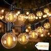 Yuucio 7.6M Catena Luminosa Esterno, LED Catena Luci Stringa Giardino 12+1 LED Lampadine IP45 Impermeabile Antivento Decorative per Cortili Pergole Balcone Festa Matrimonio 2700K Bianco Caldo