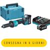 Makita GD002GM201 SMERIGLIATRICE DIRITTA 40VMAX - INTERRUTTORE PALMARE - COMPLETA DI BATTERIE E CARICABATTERIE