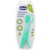 Chicco Cucchiaio in Silicone per Maschietti 6 mesi - 2 pezzi