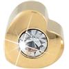 Mast Industria Italiana Cuore Oro 4mm Cristallo